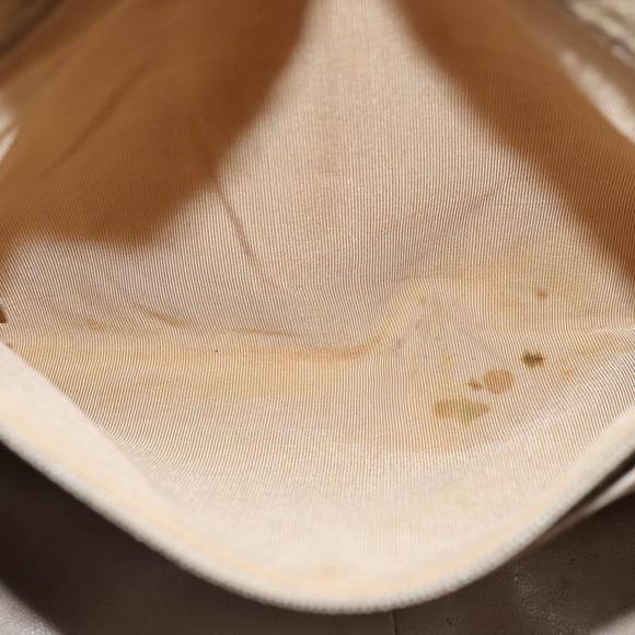 CHANEL Shoulder Bag Tweed Leather Beige CC Auth 77795 - Picture 10 of 16